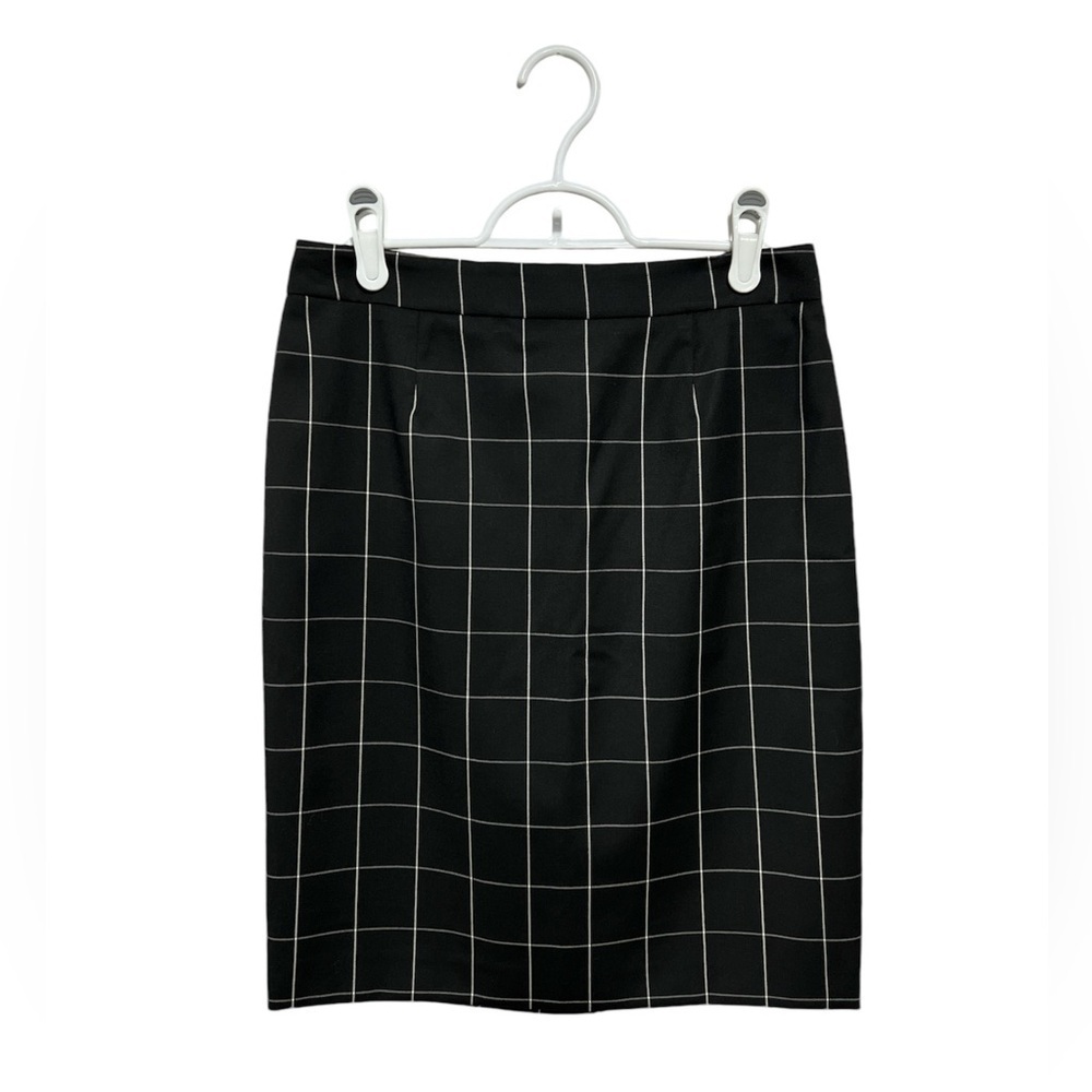 🆕 BROOKS BROTHERS Windowpane Wool Skirt